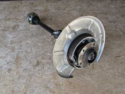 BMW Knuckle King Pin Hub Wheel Bearing w/ Axle, Rear Left 33326770905 E60 545i 550i Sedan